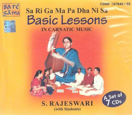 Basic Lessons In Carnatic Music - S. Rajeswari (7CD Set)